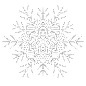 3 Complimentary Snowflake Mandalas