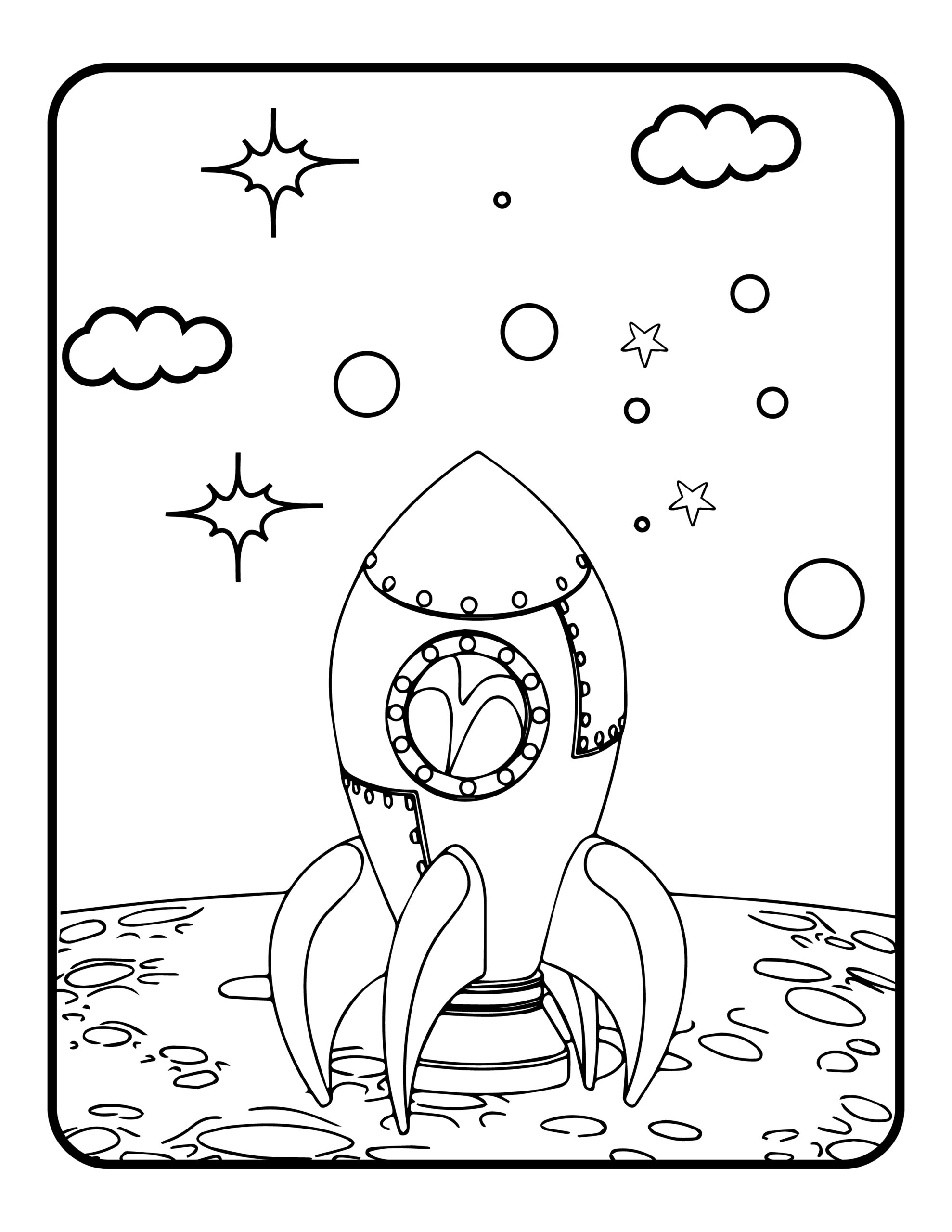 Space Colouring Pages for Kids Volume 1 - Image 2