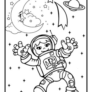 Space Colouring Pages for Kids Volume 4