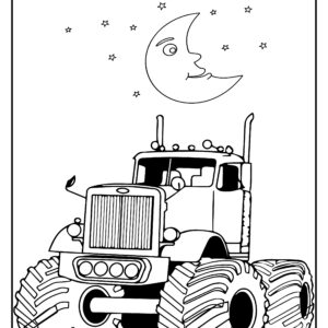 Truck Colouring Pages for Kids Volume 2